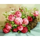 Róże w wiklinowym koszyku (No 7359)