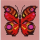 Haft krzyżykowy - do wyboru: kanwa z nadrukiem, nici Ariadna/DMC, wzór graficzny - Motylek (No 53)