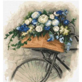 Rower z kwiatkami (No 98305)