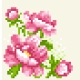 Haft krzyżykowy - Kwiatki (No 5766)