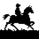 Haft krzyżykowy - Jeździec (No 5909)