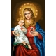 Haft krzyżykowy - Maryja z dzieciątkiem  (7326)