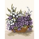 Obrazek do haftu krzyżykowego - Kosz kwiatów