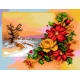 Obrazek do haftu krzyżykowego - Pejzaż i kwiaty