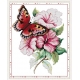 Haft krzyżykowy - Motyle kochają kwiaty - zestaw do haftu