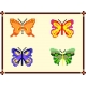 Haft krzyżykowy - do wyboru: kanwa z nadrukiem, nici Ariadna/DMC, wzór graficzny - Motyle (No 564)