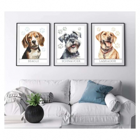 Beagle - obrazek do wyszywania haftem krzyżykowym