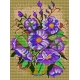 Haft krzyżykowy - do wyboru: kanwa z nadrukiem, nici Ariadna/DMC, wzór graficzny - Bukiet kwiatów (No 535)