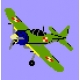 Haft krzyżykowy - do wyboru: kanwa z nadrukiem, nici Ariadna/DMC, wzór graficzny - Samolot (No 556)
