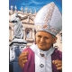 Haft krzyżykowy - do wyboru: kanwa z nadrukiem, nici Ariadna/DMC, wzór graficzny - Papież - Jan Paweł II (No 7039)
