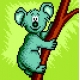 Haft krzyżykowy - do wyboru: kanwa z nadrukiem, nici Ariadna/DMC, wzór graficzny - Miś koala (No 5520)