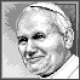 Haft krzyżykowy - do wyboru: kanwa z nadrukiem, nici Ariadna/DMC, wzór graficzny - Papież - Jan Paweł II (No 5642) VI