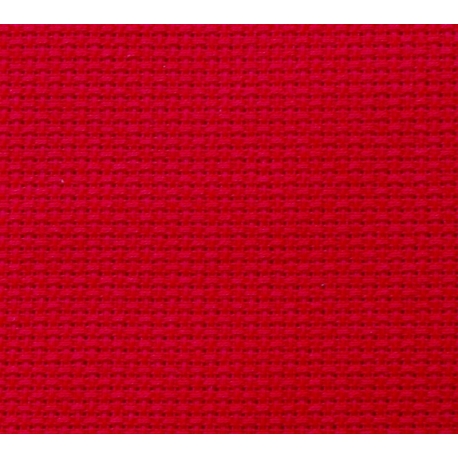Kanwa AIDA 12ct (46 oczek/10 cm) czerwona tkanina do haftu krzyżykowego