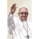 Haft krzyżykowy - do wyboru: kanwa z nadrukiem, nici Ariadna/DMC, wzór graficzny - Papież Franciszek (No 7198) VI