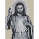 Haft krzyżykowy - do wyboru: kanwa z nadrukiem, nici Ariadna/DMC, wzór graficzny - Jezus (No 94193)