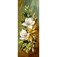 Haft krzyżykowy - do wyboru: kanwa z nadrukiem, nici Ariadna/DMC, wzór graficzny - Kompozycja kwiatów (No 7290)