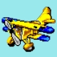 Haft krzyżykowy - do wyboru: kanwa z nadrukiem, nici Ariadna/DMC, wzór graficzny - Samolot (No 5841)