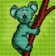 Haft krzyżykowy - do wyboru: kanwa z nadrukiem, nici Ariadna/DMC, wzór graficzny - Miś koala (No 5520)