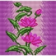 Haft krzyżykowy - do wyboru: kanwa z nadrukiem, nici Ariadna/DMC, wzór graficzny -  Kwiaty (No 5566)