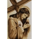 Haft krzyżykowy - do wyboru: kanwa z nadrukiem, nici Ariadna/DMC, wzór graficzny - Jezus z krzyżem (No 7048) VI