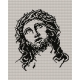 Haft krzyżykowy - do wyboru: kanwa z nadrukiem, nici Ariadna/DMC, wzór graficzny - Jezus (No 7097) VI