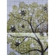 Haft krzyżykowy - Cztery pory roku z drzewem - 3. Jesień, wzór na papierze do haftu